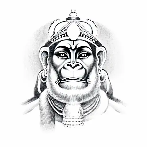 Hanuman With Mountain
