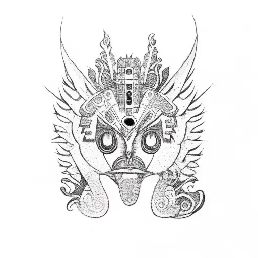 Quetzal In Aztec Style