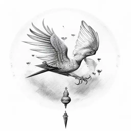 Veni Vidi Vici Write On A Bird Shaowing Freedom