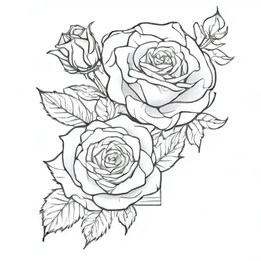 A Tattoo Of The Name Monique With A Rose