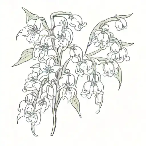 Lily Of The Valley And Honeysuckle