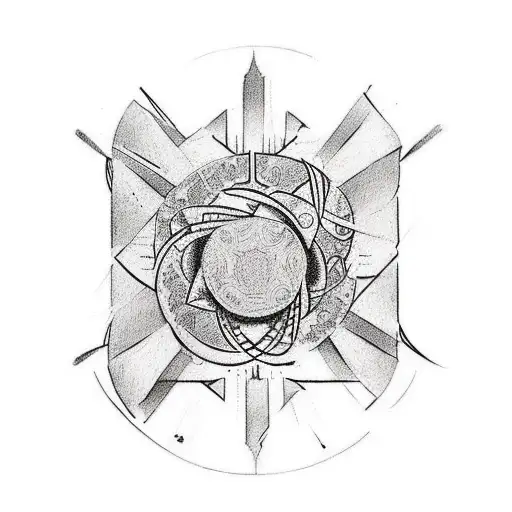 Design A Tattoo Inspired By Nietzsche's Philosophy With A Mix Of Abstract Elements