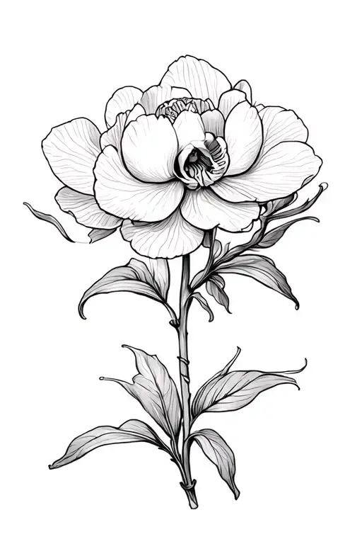 Peony Orchid Flower In A