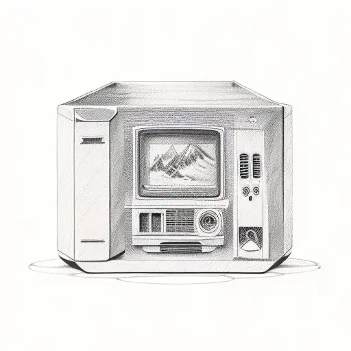 A Vintage Computer Monitor Displaying The Birth Year 1995