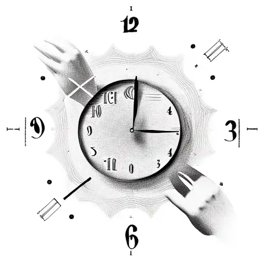 A Clock But The Hands Wrap Around Each Other And Make An Infinity Sign And It Says On It Fami