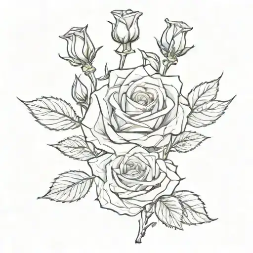 Rose Growing From A Crown