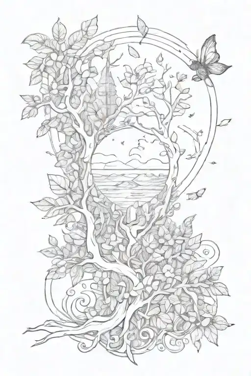 Nature And Life On Man's Arm