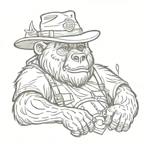 Muscled Smokey The Bear