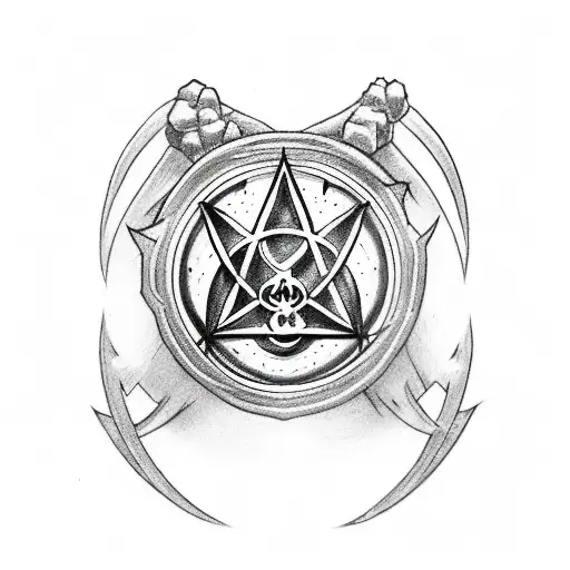 Incorporate The Deathly Hallows Symbol Into A Petroquimico Themed Tattoo Design