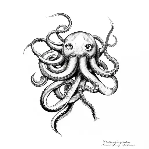 Kraken Holding A Submarin