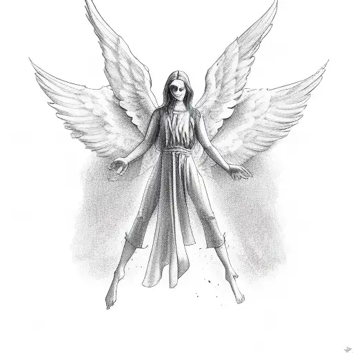 Angel Reaching Down From Heaven