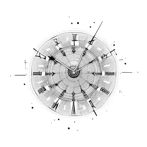 Absract Clock With No Hands