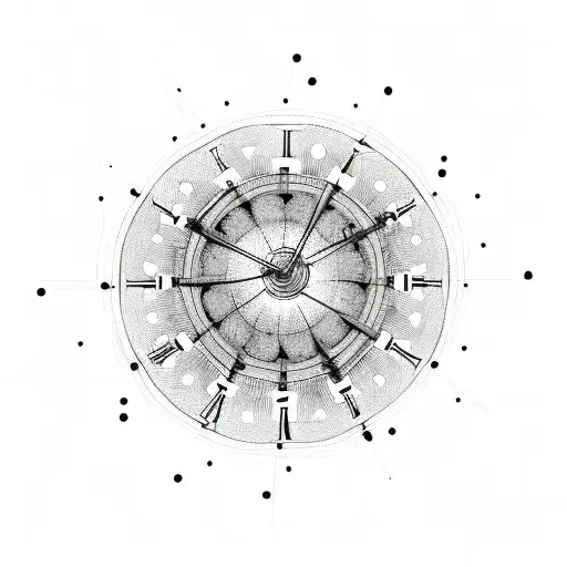 Absract Clock That Is Also A Wheel