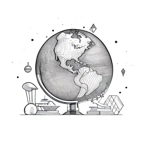 Book And Globe Design