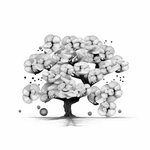 Willlow Tree With Clovers At The Bottom Of Tree