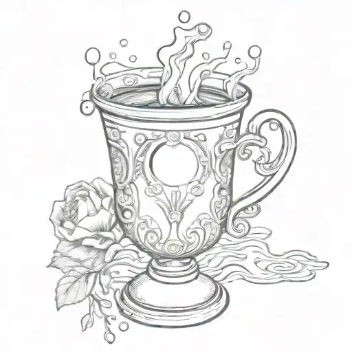 Tarot Cup With Water