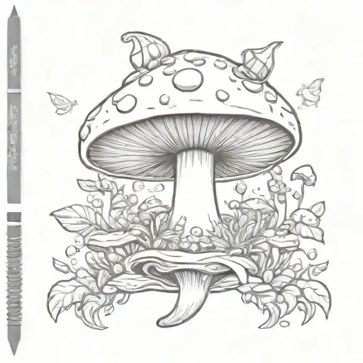 Mushroom With A Tiara And Fairy Wings