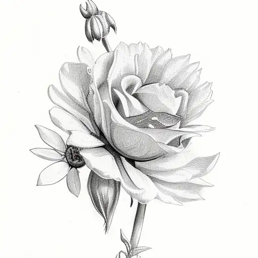 Flower With Roman Numbers