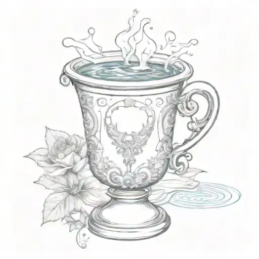 Tarot Cup With Water