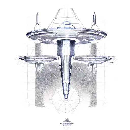 Star Trek Enterprise 1701-D Blueprint