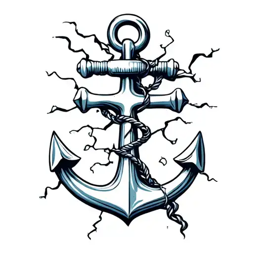 A Anchor Breaking Through A Puzzle Happy Face