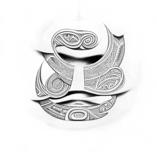 Maori Sleeve With Kids Names