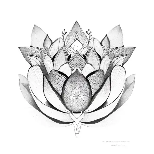 Lotus Flower Unalome