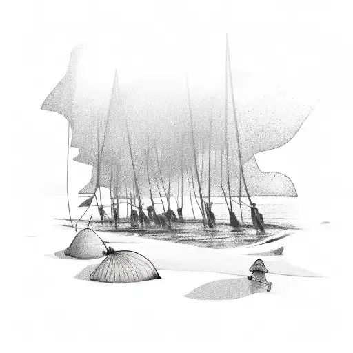 Beach And First Morning Light