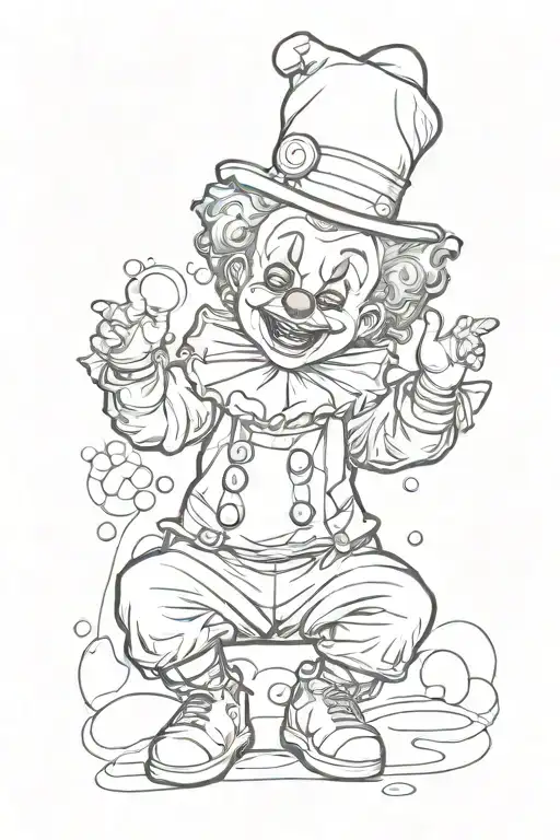 Baby Clumsy Clown Vertical Small