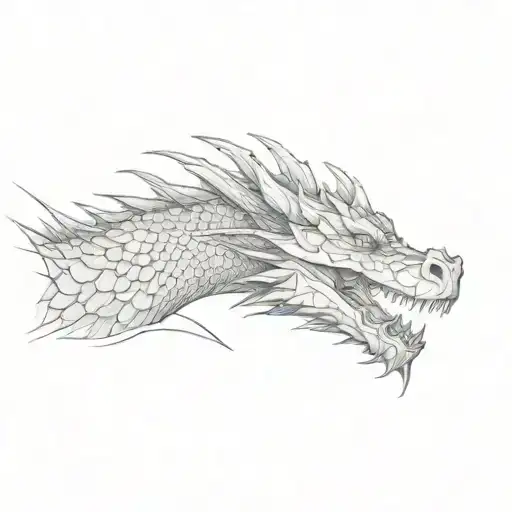 A Tattoo Of A Dragon On A Man's Arm