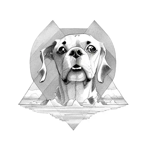 Dog Staring At The Horizon