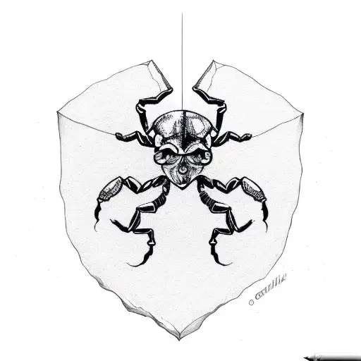 Scorpion With Skull Details