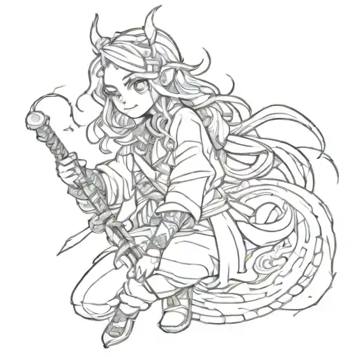 Girl Demon Slayer Anime Inspired