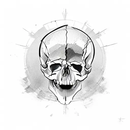 Half Army Soldiers Skull
