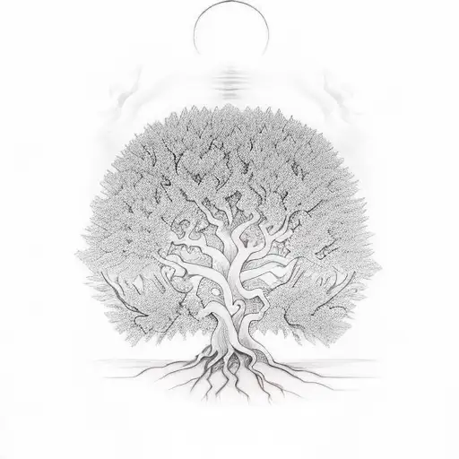 Bodhi Tree Tattoo Symbolizing Enlightenment And Growth