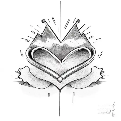 Mom Half Heart Dad Half Crown