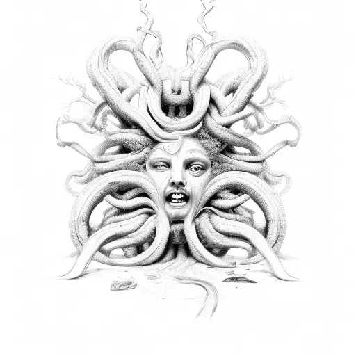 Cracked Face Medusa