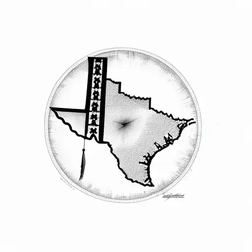 Texas Sunset With Other Texas Themes