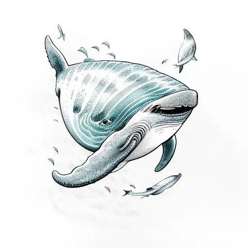 Aquamarine Whale Ocean Waves