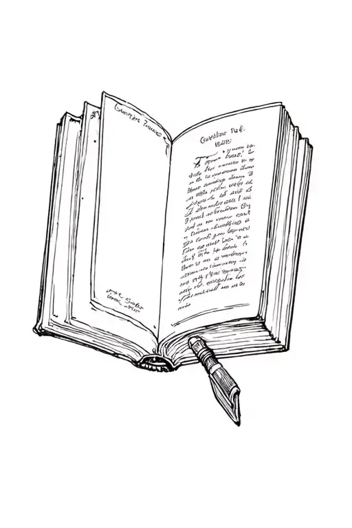 Old Book Open Blank Pages