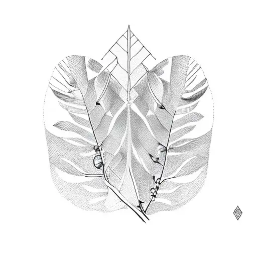 Dna Strand With Leaves