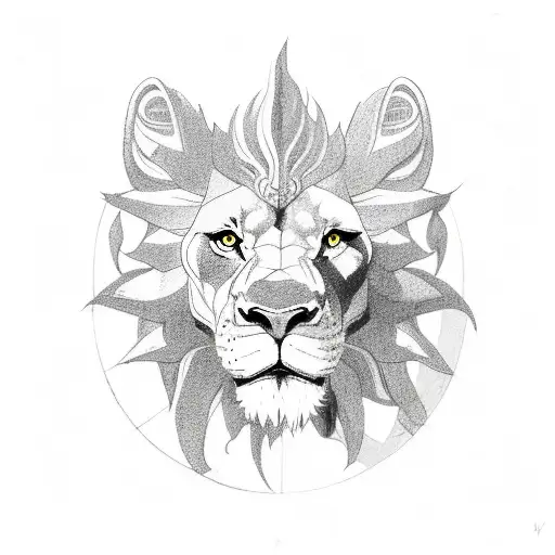 Full Body Chimera With Head Of Lion And Body Of Dragon