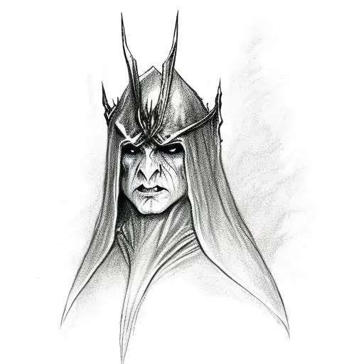 Lord Of Rings Wicthking Of Angmar Cartoon Ghost Costume