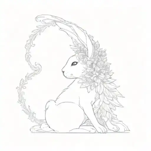 Rabbit Angel With Wings