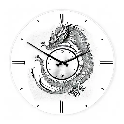 Dragon Clock Fire