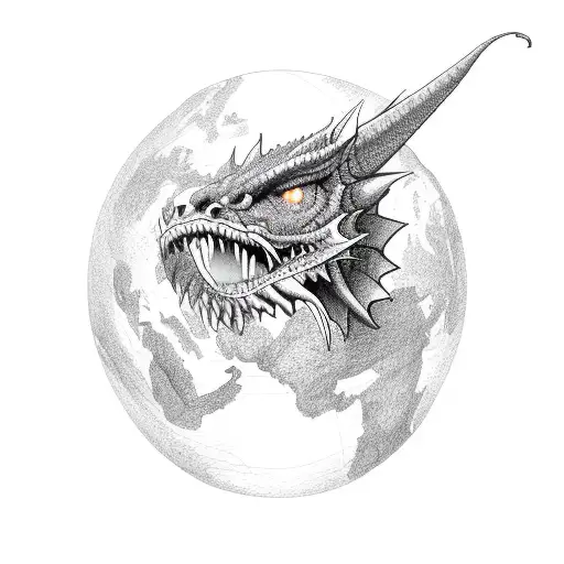 Earth Dragon With Fire