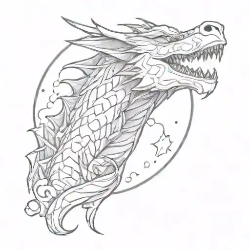 Dragon Head Personification Of The Moon