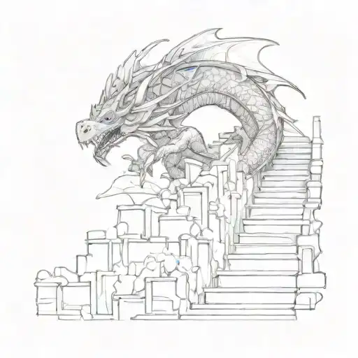 Dragon Climbing Stairs