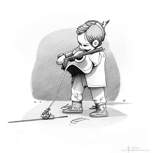 Little Prince Playing Guitar