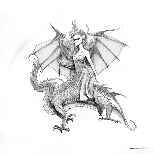 Lilith With Dragon